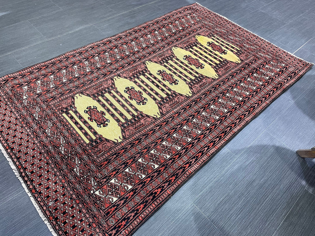 Navy Turkish Runner Rug 3' x 5' 1" Hand-Knotted view
