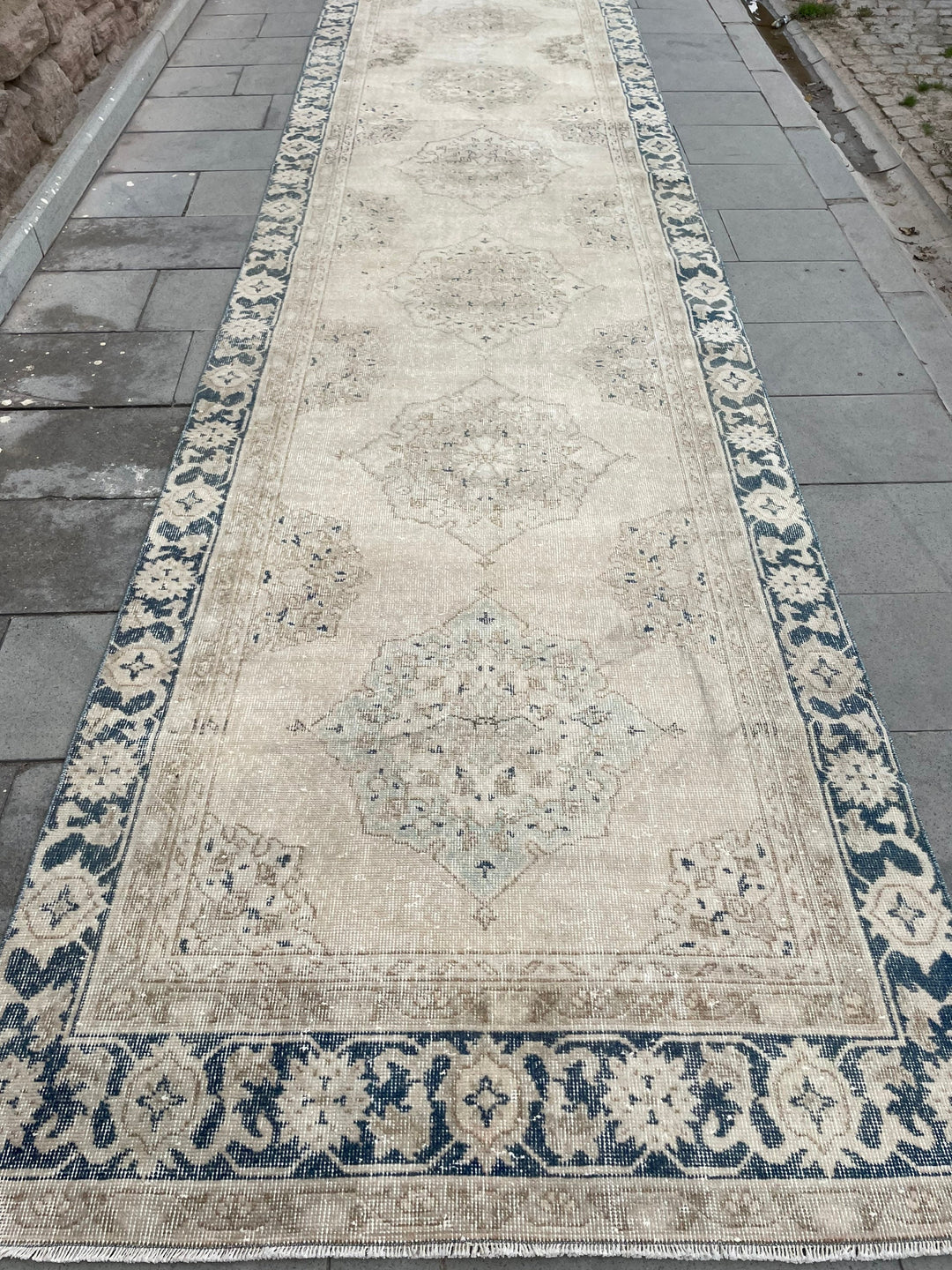Muted Runner Rug 5' x 22' 4" - No. WR55037