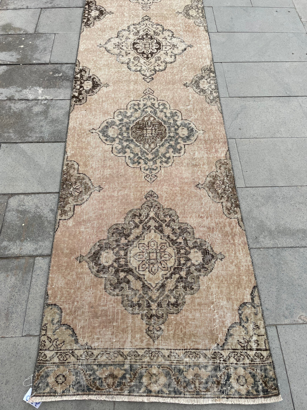 Beige Turkish Runner Rug 2' 9" x 23' 9" Hand-Knotted view