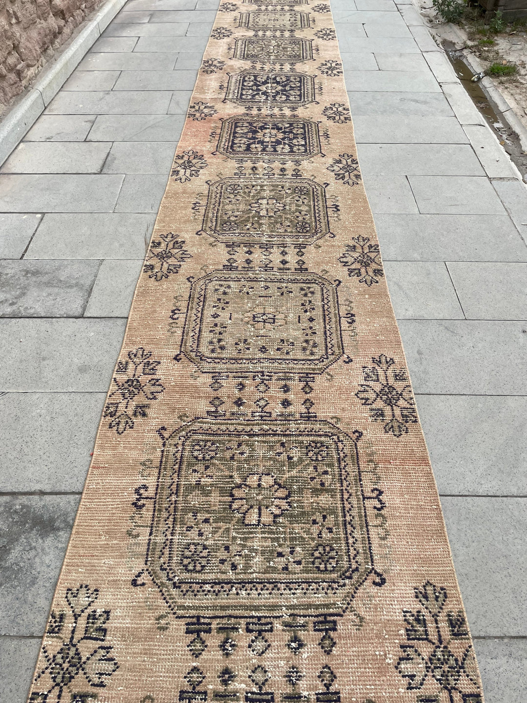 Muted Runner Rug 2' 8" x 22' 1" - No. WR25494