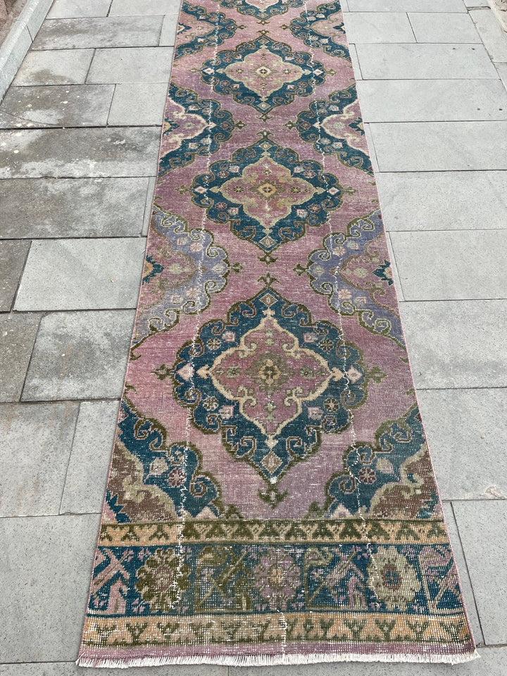 Beige Turkish Runner Rug 2' 8" x 22' 11" Hand-Knotted view