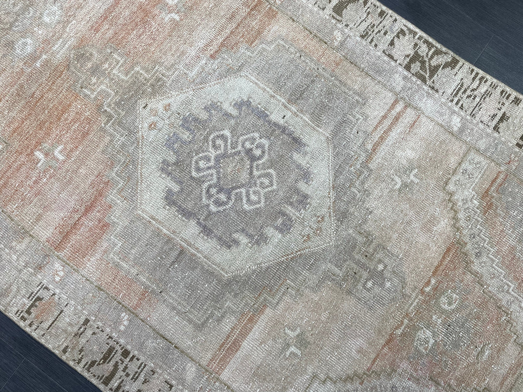 Rust Turkish Runner Rug 4' 2" x 7' 9" Hand-Knotted view