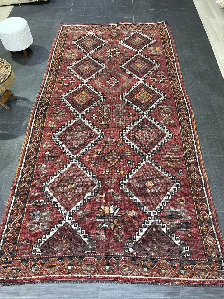 Rust Turkish Runner Rug 5' 3" x 10' 9" Hand-Knotted view 9