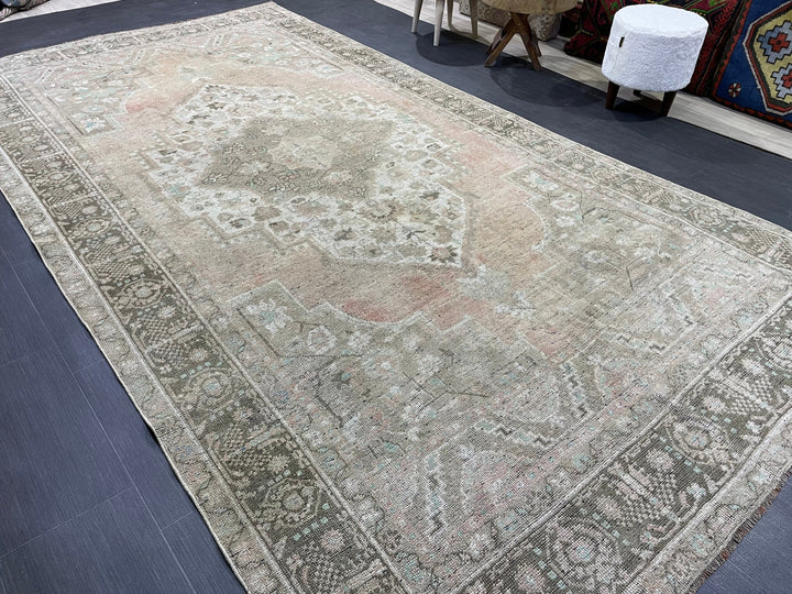 Rust Turkish Oushak Rug 6' 1" x 11' 2" Hand-Knotted