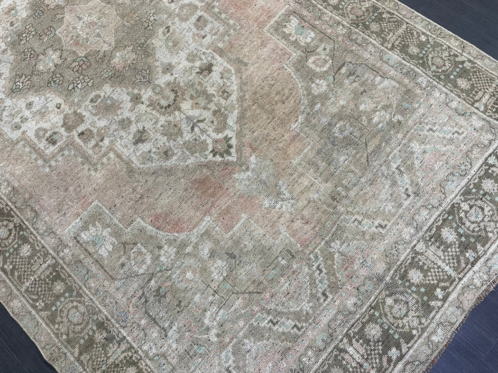Rust Turkish Oushak Rug 6' 1" x 11' 2" Hand-Knotted view