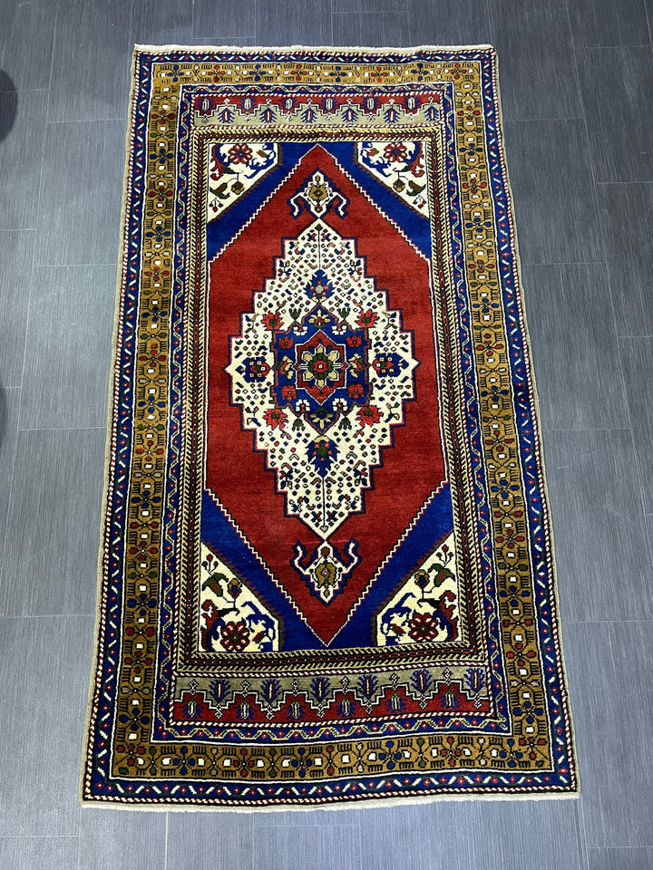 Green Turkish Oushak Rug 3' 10" x 7' 1" Hand-Knotted | No. WR90254