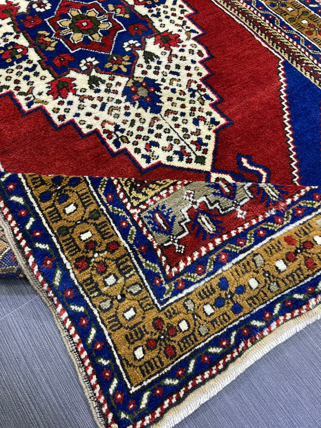 Green Turkish Oushak Rug 3' 10" x 7' 1" Hand-Knotted | No. WR90254