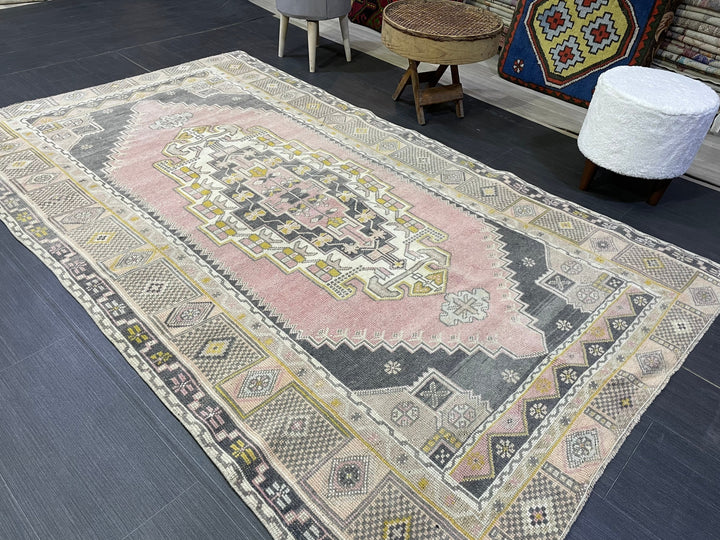 Rust Turkish Oushak Rug 4' 8" x 7' 7" Hand-Knotted