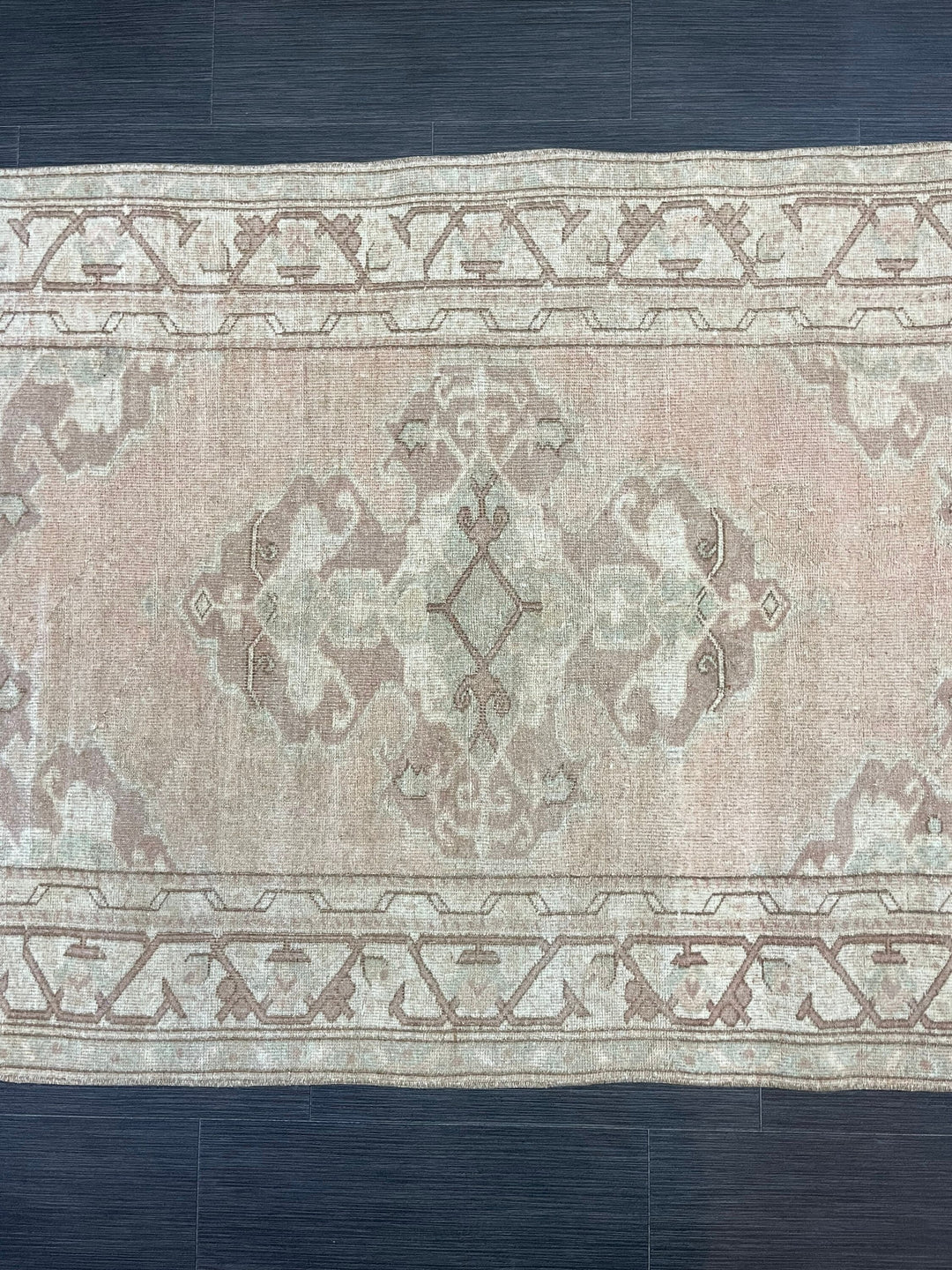 Rust Turkish Runner Rug 3' 6" x 5' 6" Hand-Knotted view