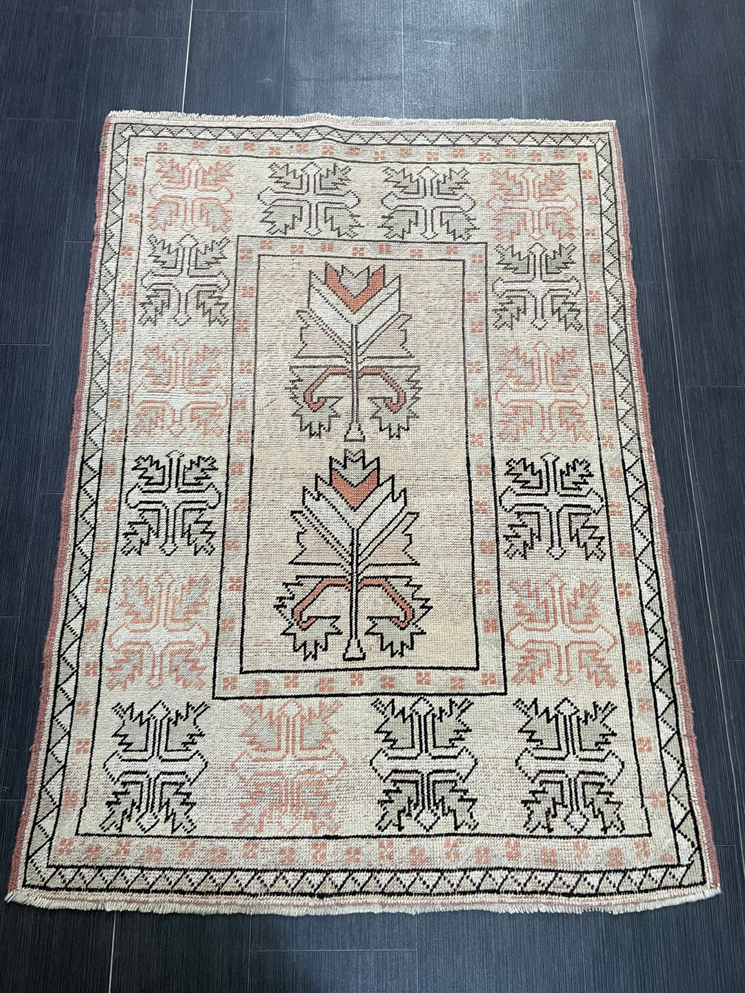 Rust Oushak Rug 3' 5" x 4' 9" - No. WR66243