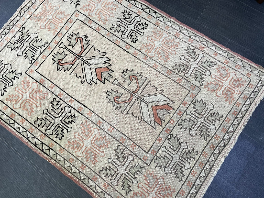 Rust Oushak Rug 3' 5" x 4' 9" - No. WR66243