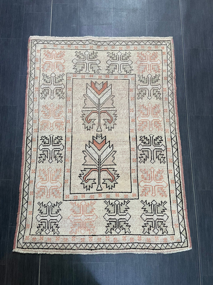 Rust Oushak Rug 3' 5" x 4' 9" - No. WR66243