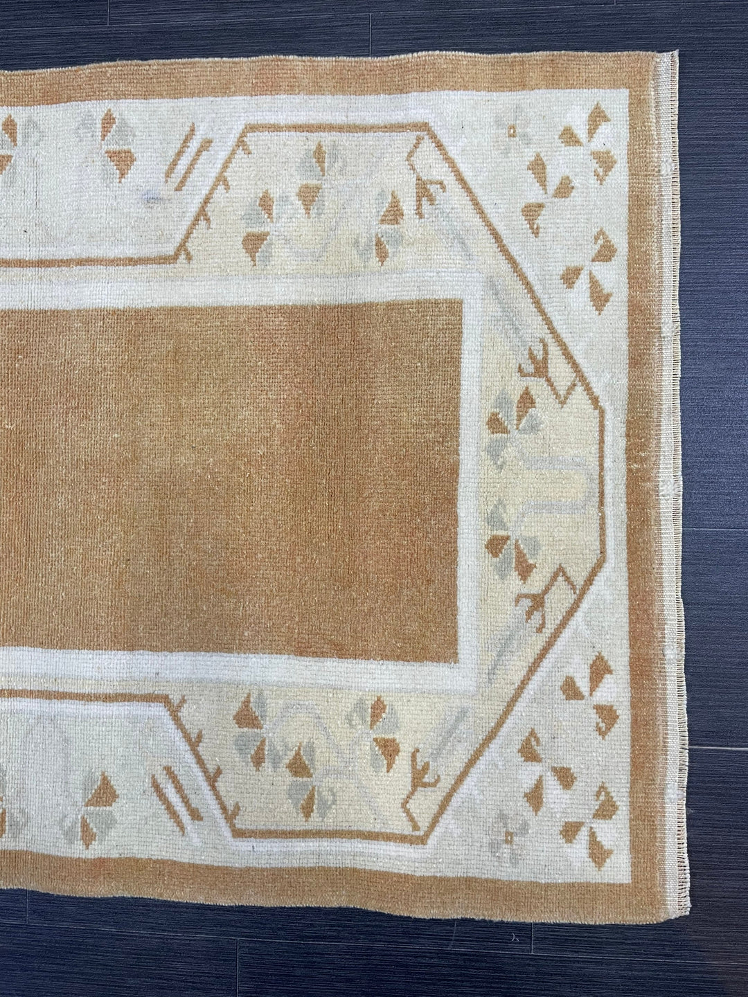 Brown Turkish Oushak Rug 2' 8" x 4' 3" Hand-Knotted | No. WR50953