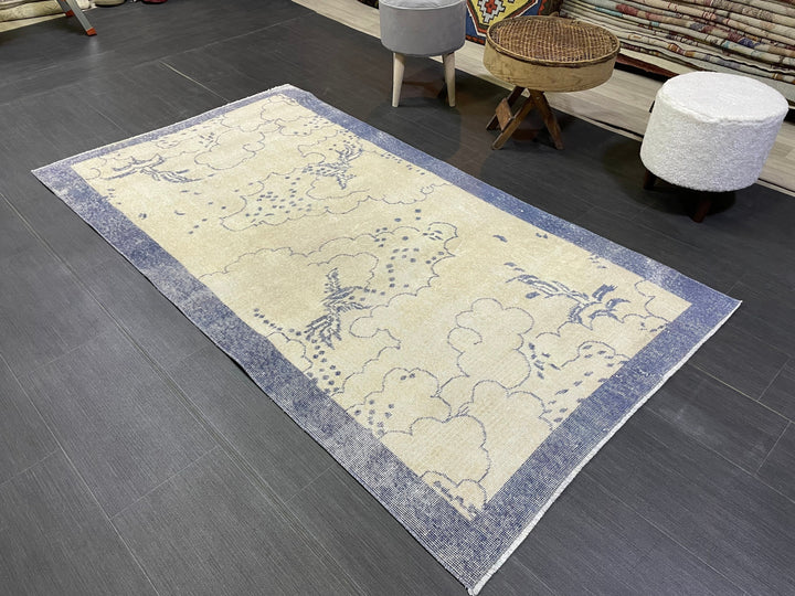 Rust Turkish Oushak Rug 3' 9" x 6' 9" Hand-Knotted