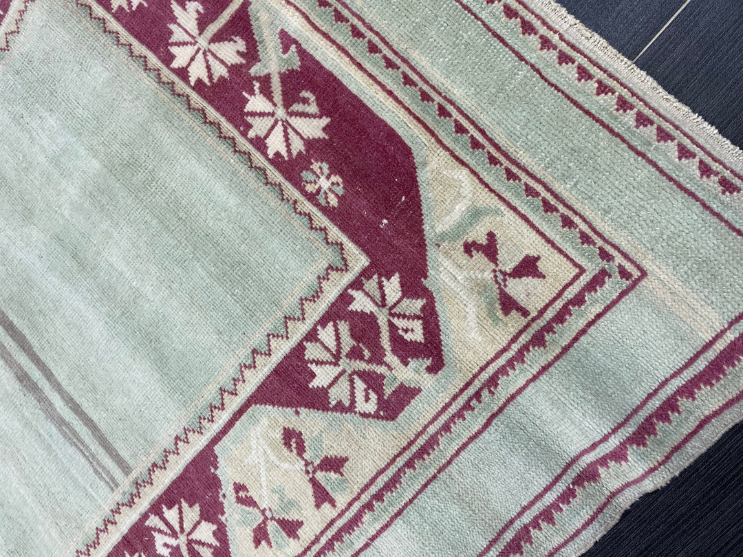 Brown Turkish Oushak Rug 3' 11" x 4' 11" Hand-Knotted | No. WR20533