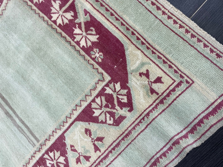 Brown Turkish Oushak Rug 3' 11" x 4' 11" Hand-Knotted | No. WR20533