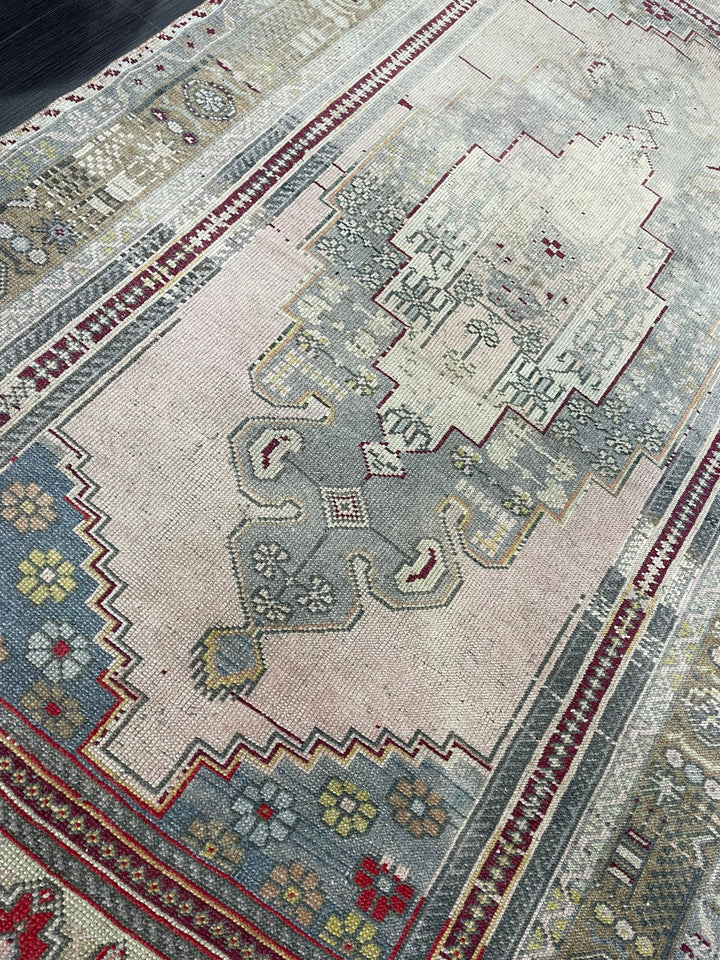 Rust Turkish Oushak Rug 4' 3" x 7' 6" Hand-Knotted view
