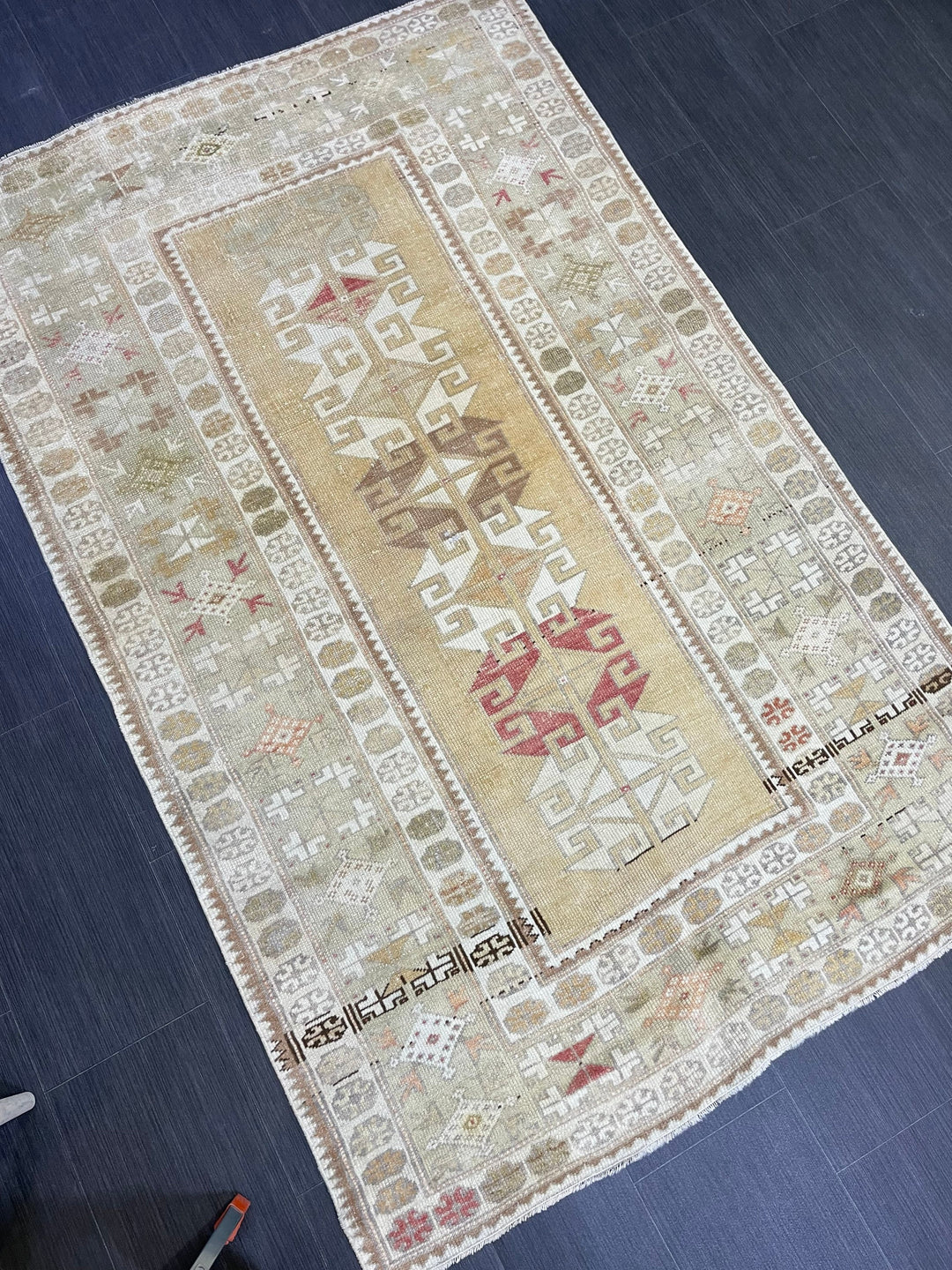 Rust Oushak Rug 4' 1" x 6' 4" - No. WR93613