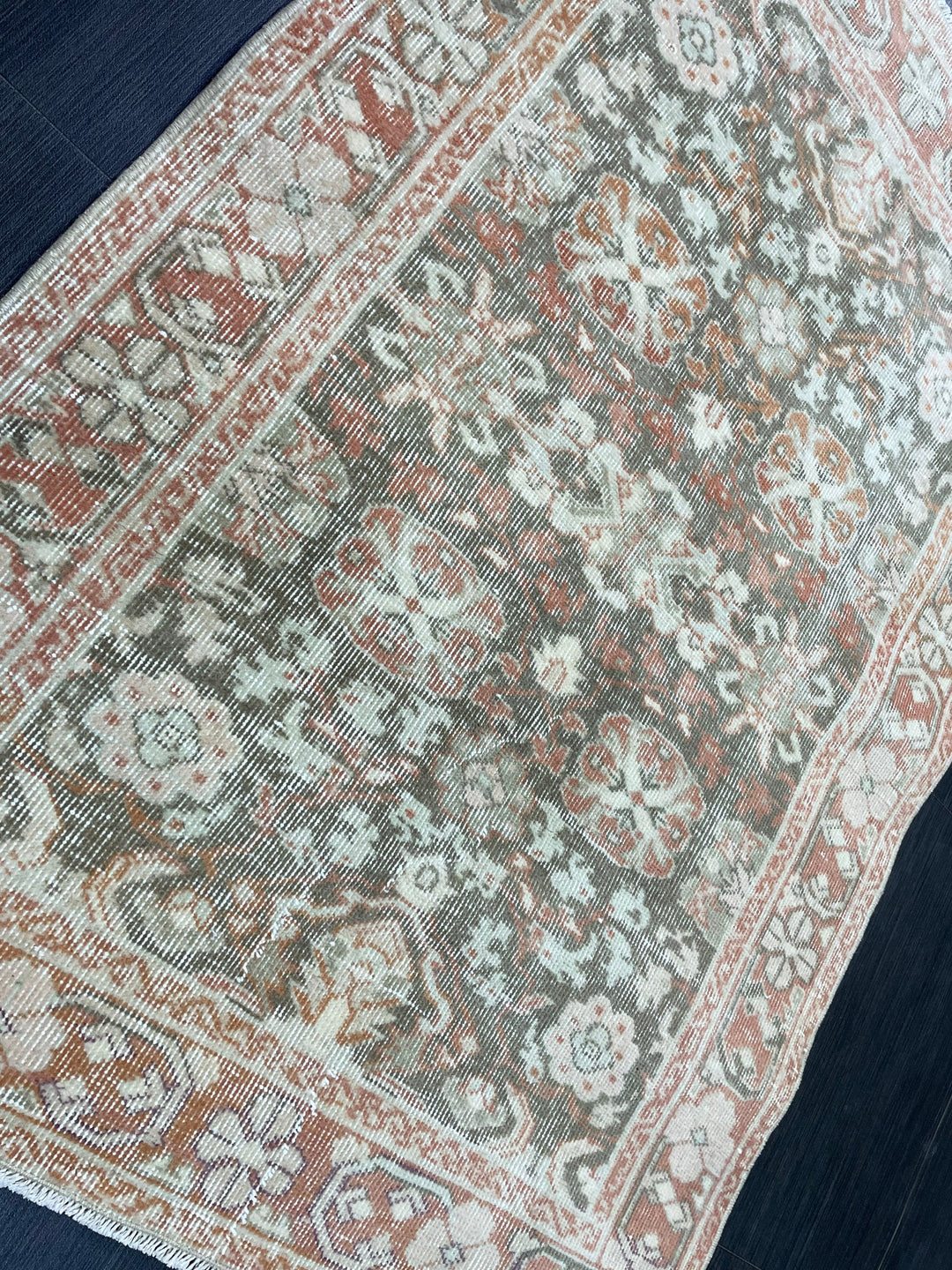 Rust Turkish Oushak Rug 3' 1" x 4' 5" Hand-Knotted view