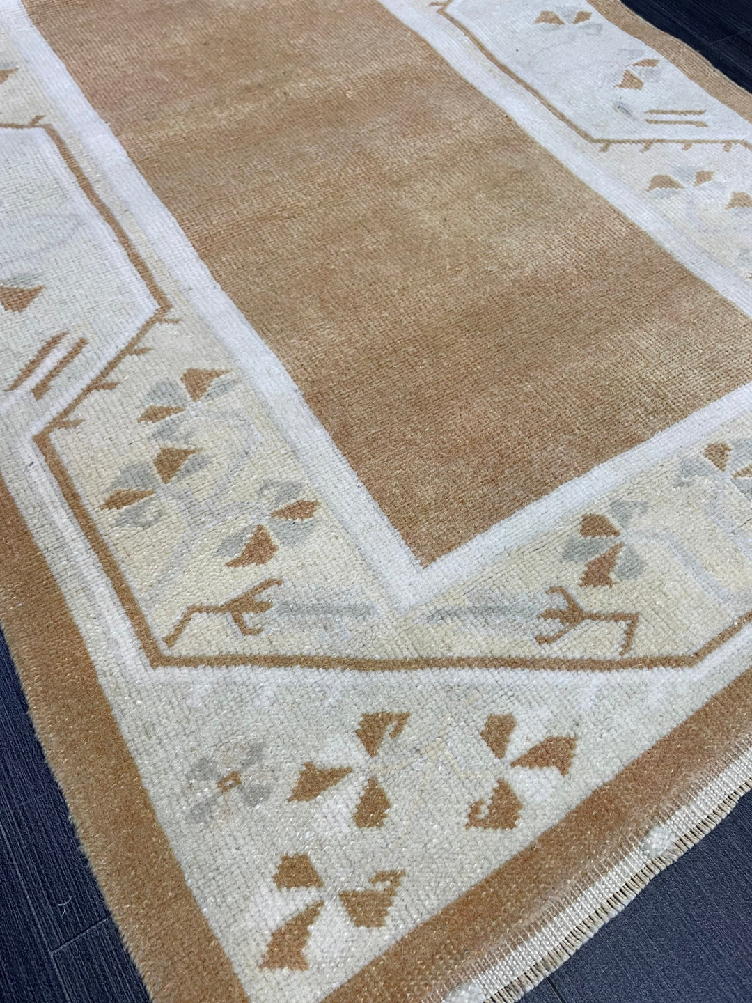 Brown Turkish Oushak Rug 2' 8" x 4' 3" Hand-Knotted | No. WR50953
