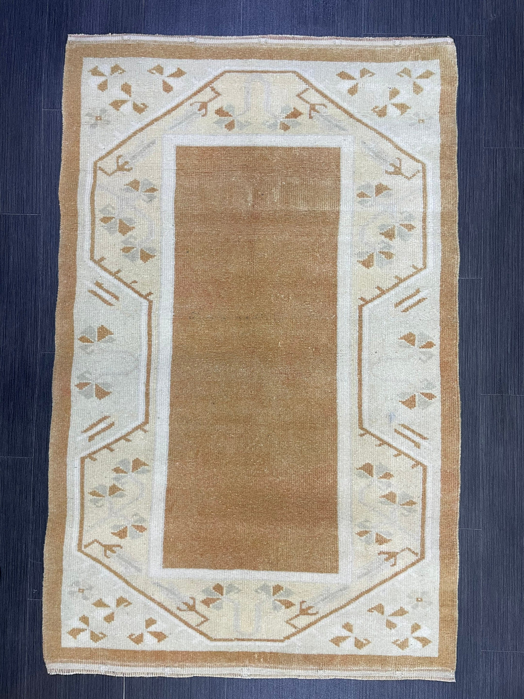 Brown Turkish Oushak Rug 2' 8" x 4' 3" Hand-Knotted | No. WR50953