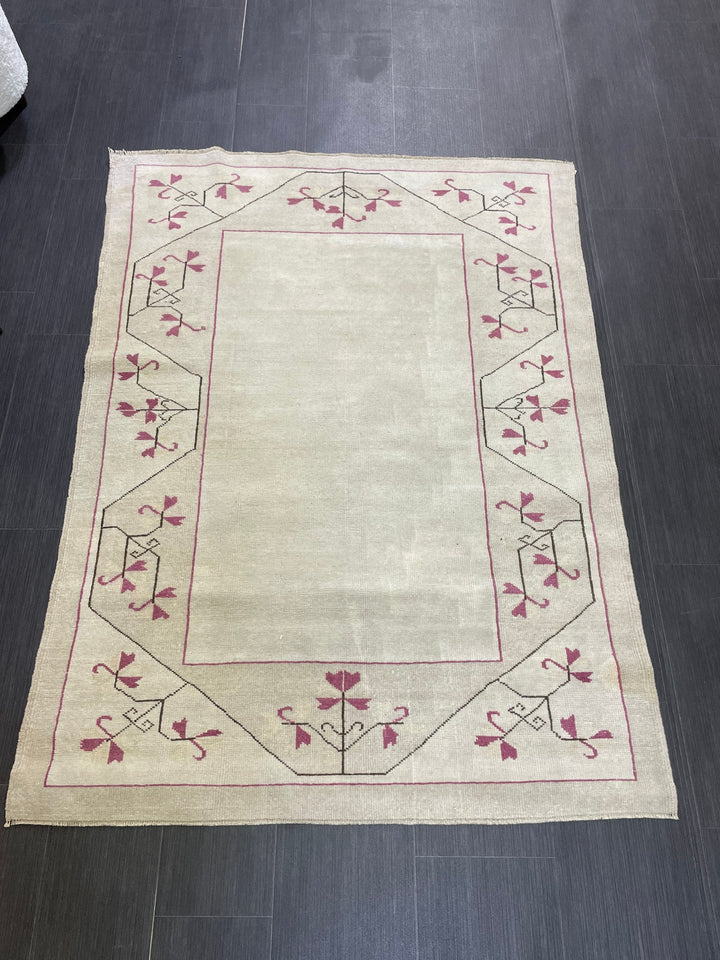 Rust Oushak Rug 4' 1" x 5' 6" - No. WR98404