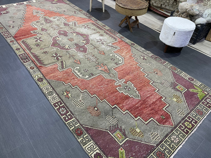Blue Turkish Oushak Rug 4' 5" x 10' 9" Hand-Knotted | No. WR17161