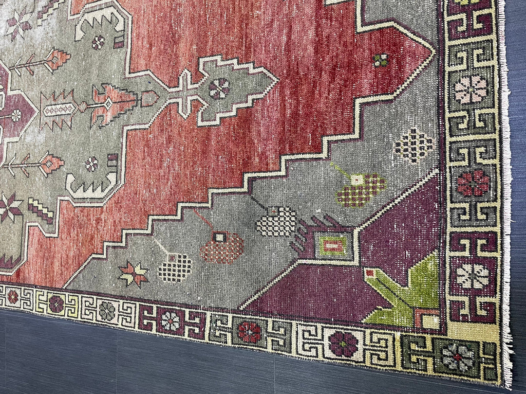 Blue Turkish Oushak Rug 4' 5" x 10' 9" Hand-Knotted | No. WR17161