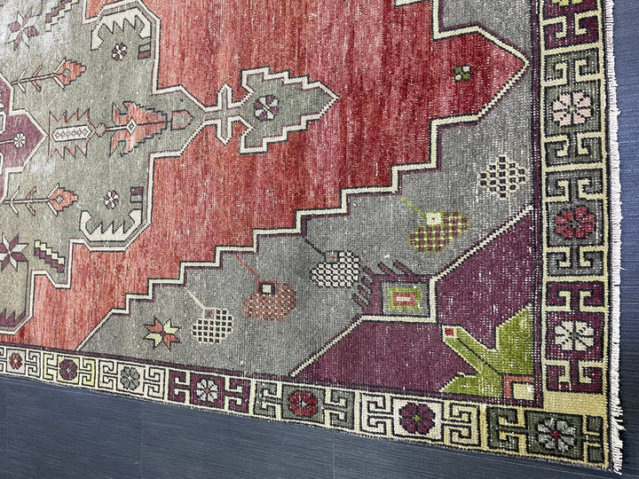 Blue Turkish Oushak Rug 4' 5" x 10' 9" Hand-Knotted | No. WR17161