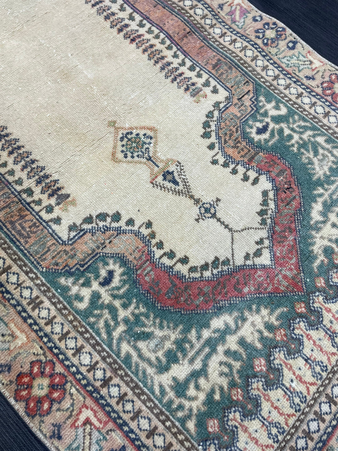Turkish Oushak Rug 2' 5" x 3' 10" Hand-Knotted view