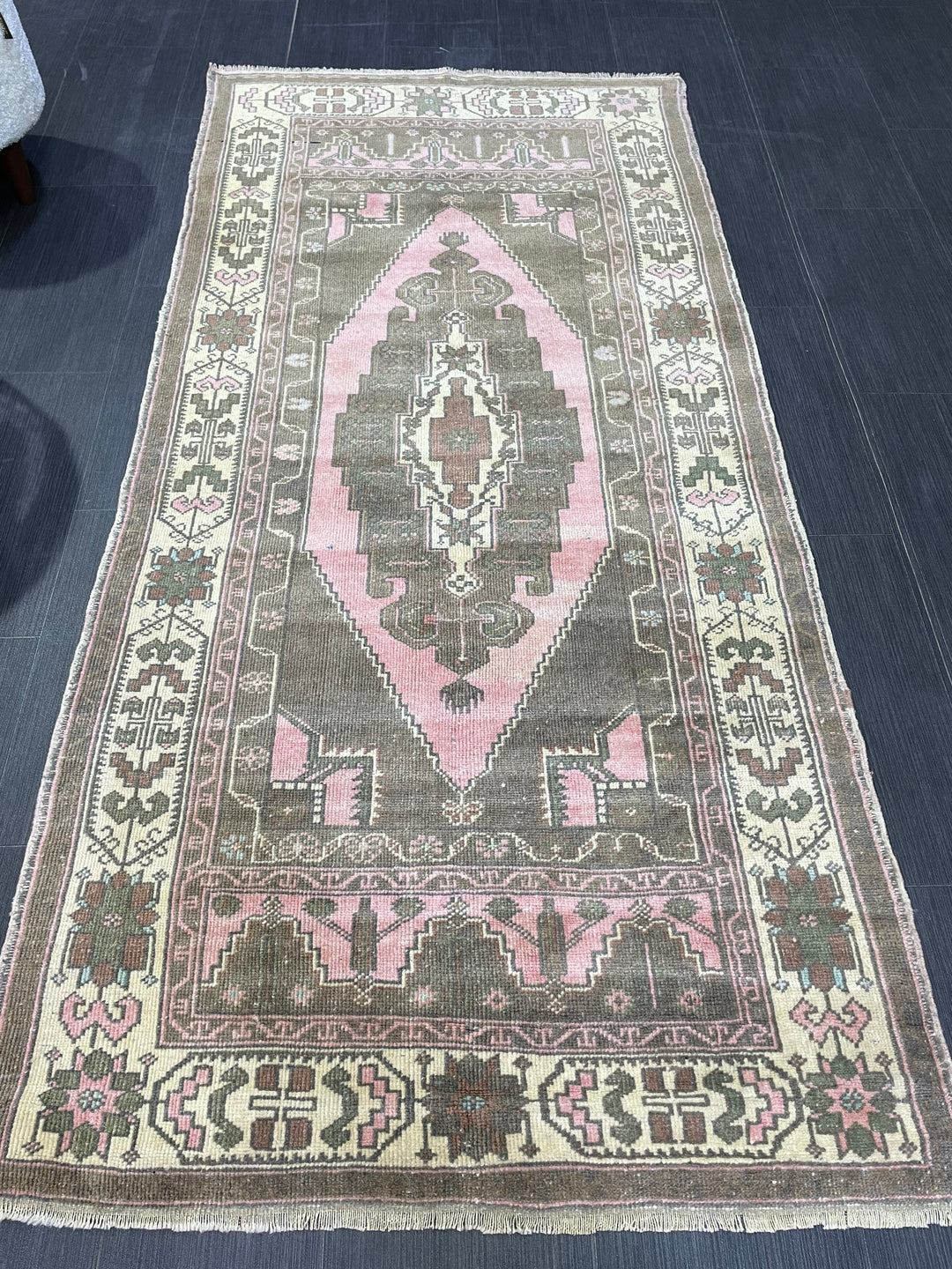 Turkish Oushak Rug 3' 3" x 6' 9" Hand-Knotted view