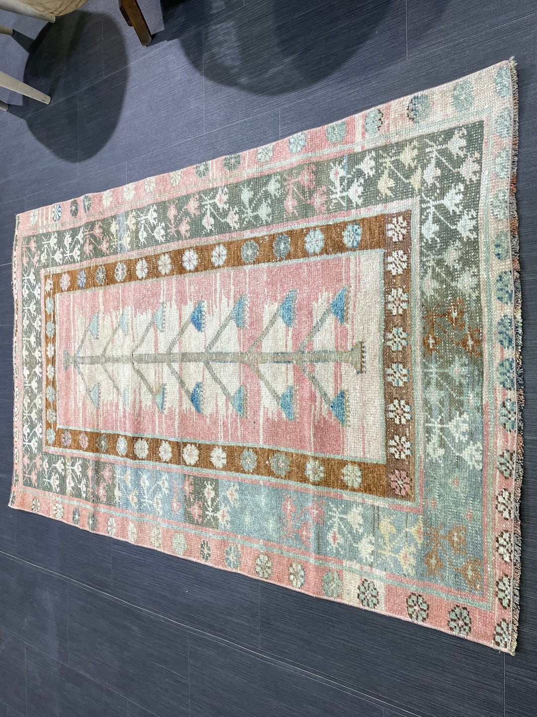 Turkish Oushak Rug 3' 1" x 5' 1" Hand-Knotted view