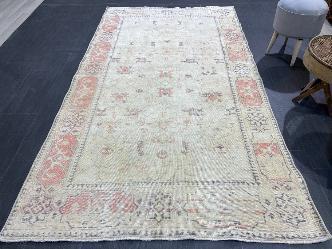 Rust Vintage Turkish Rug 4' 9" x 8' 5" - No. WR96569