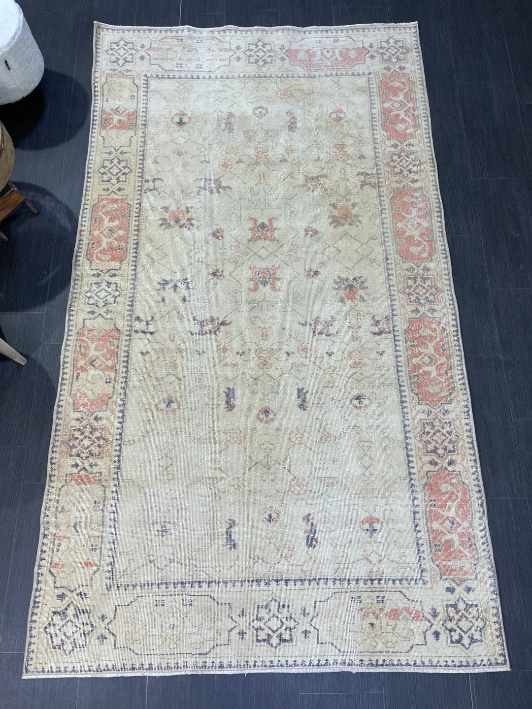 Rust Vintage Turkish Rug 4' 9" x 8' 5" - No. WR96569