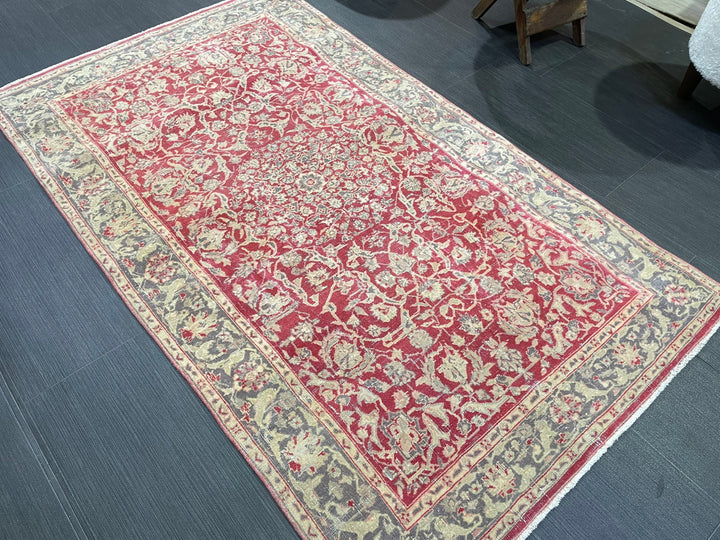 Turkish Runner Rug 2' 11" x 5' 1" Hand-Knotted