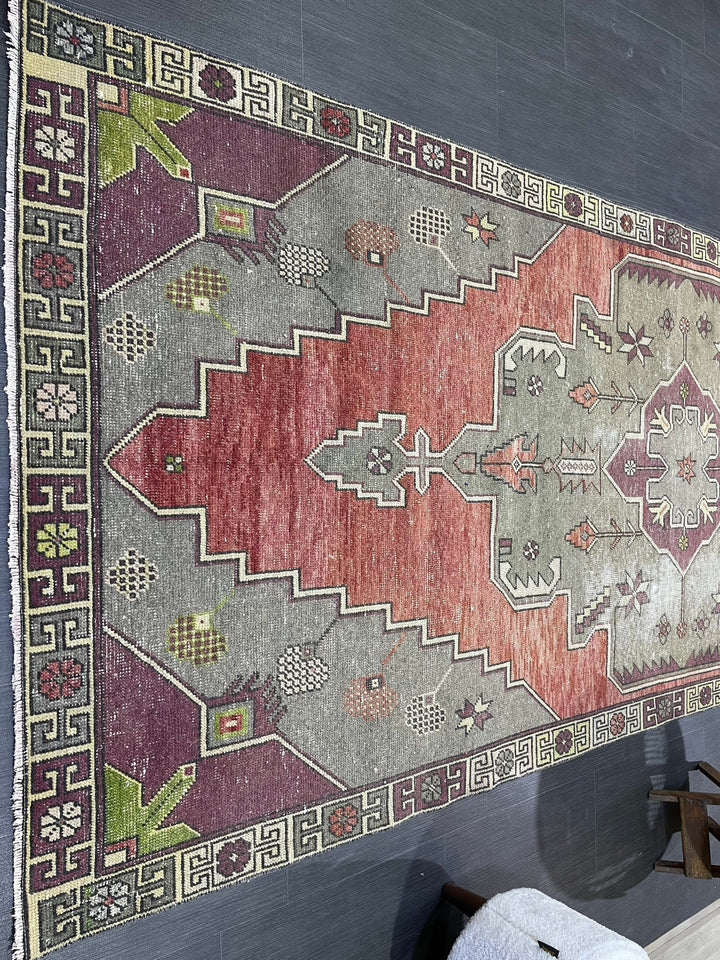 Blue Turkish Oushak Rug 4' 5" x 10' 9" Hand-Knotted | No. WR17161