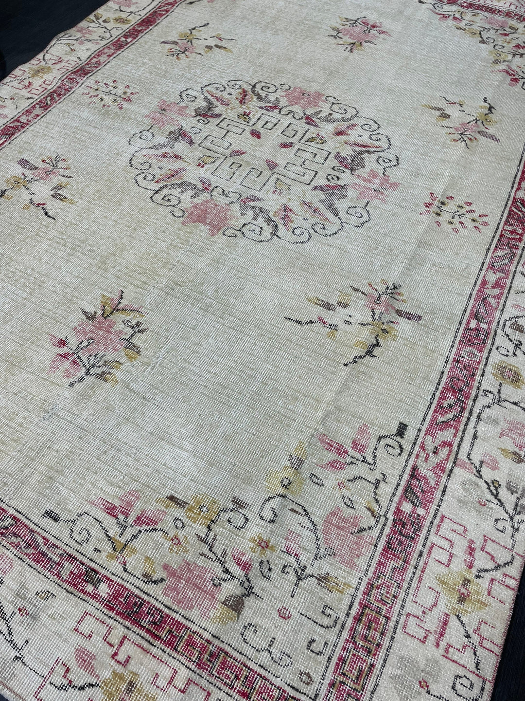 Rust Turkish Oushak Rug 6' 2" x 9' 3" Hand-Knotted view