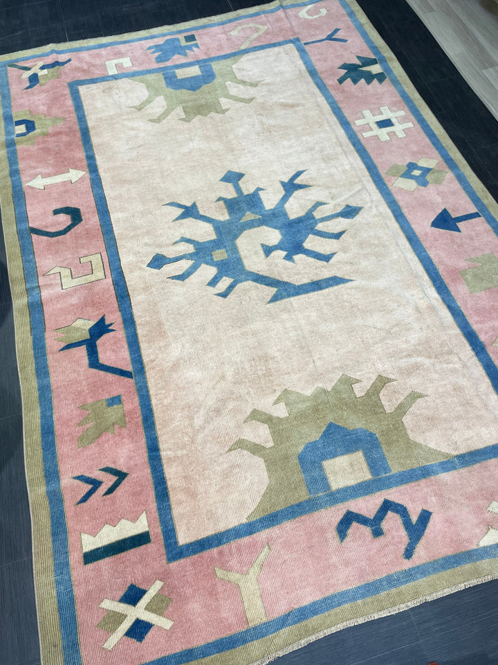 Muted Oushak Rug 6' 11" x 10' 2" - No. WR65854