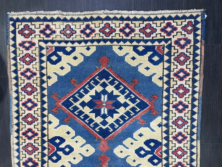 Turkish Oushak Rug 3' 3" x 4' 9" Hand-Knotted view