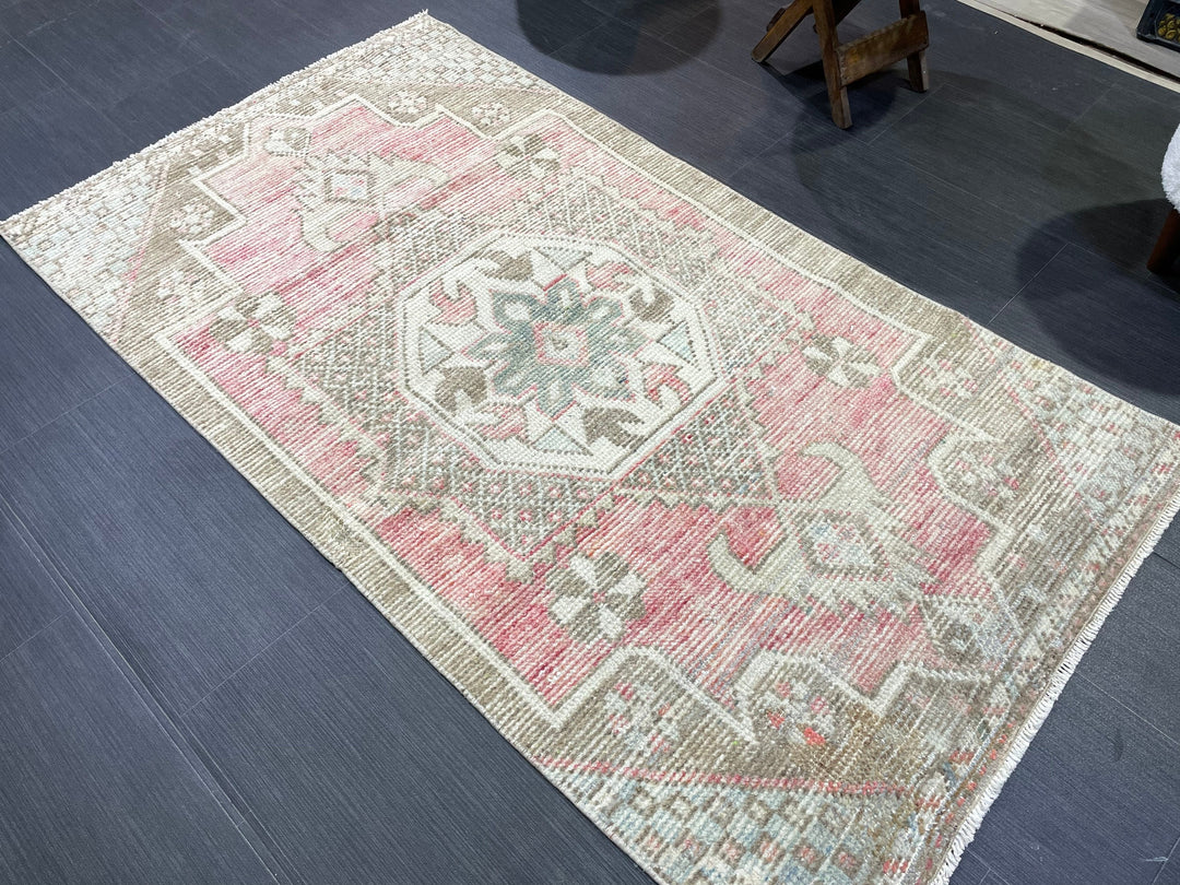 Rust Turkish Runner Rug 2' 11" x 5' 5" Hand-Knotted