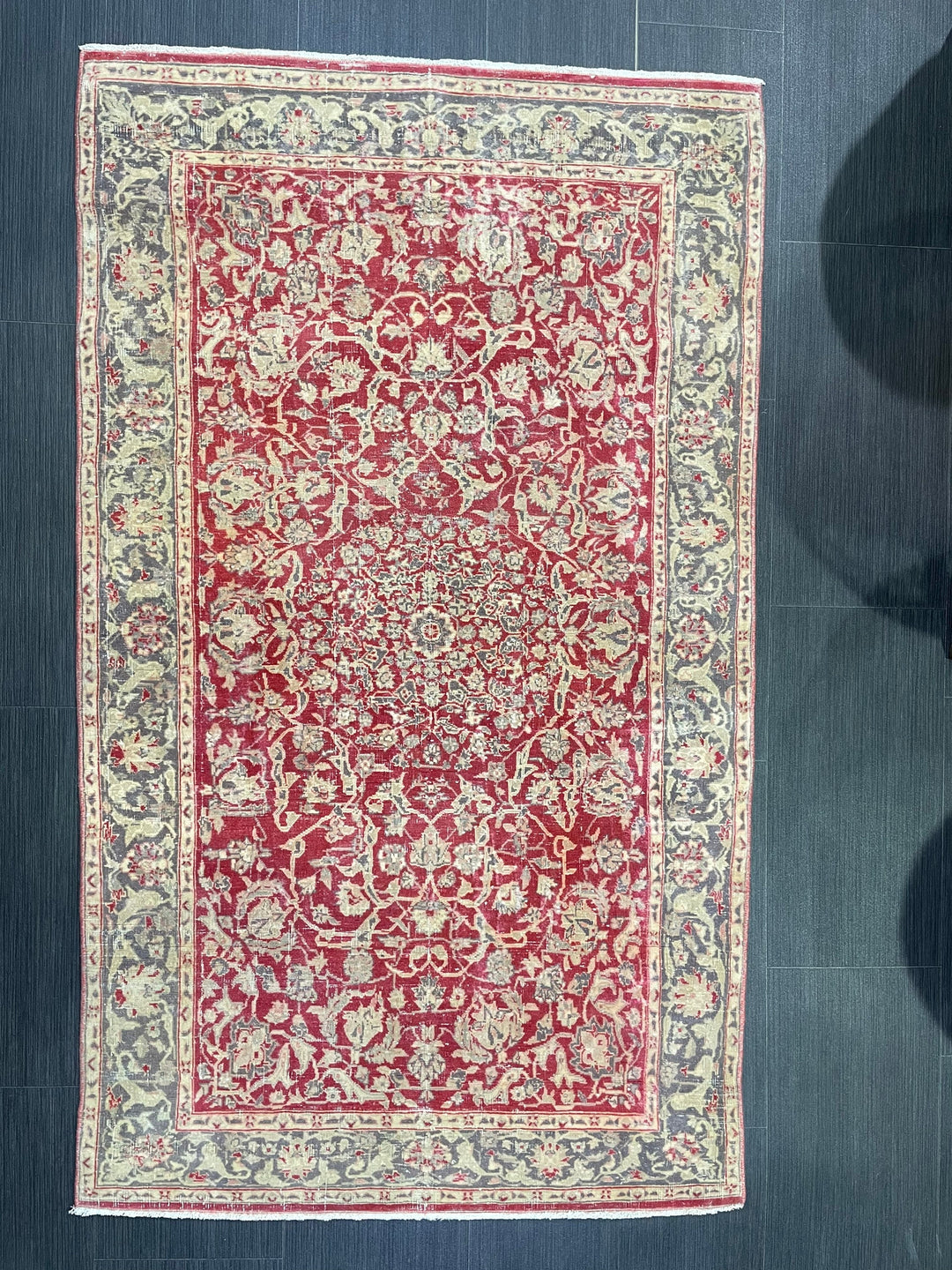 Turkish Runner Rug 2' 11" x 5' 1" Hand-Knotted close-up