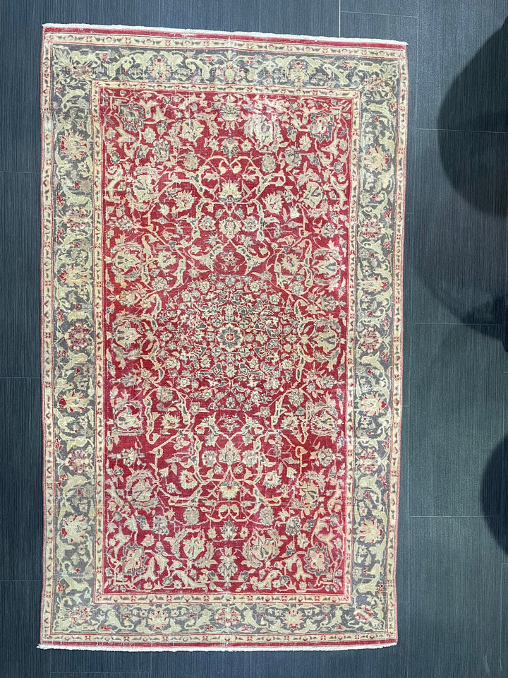 Turkish Runner Rug 2' 11" x 5' 1" Hand-Knotted close-up