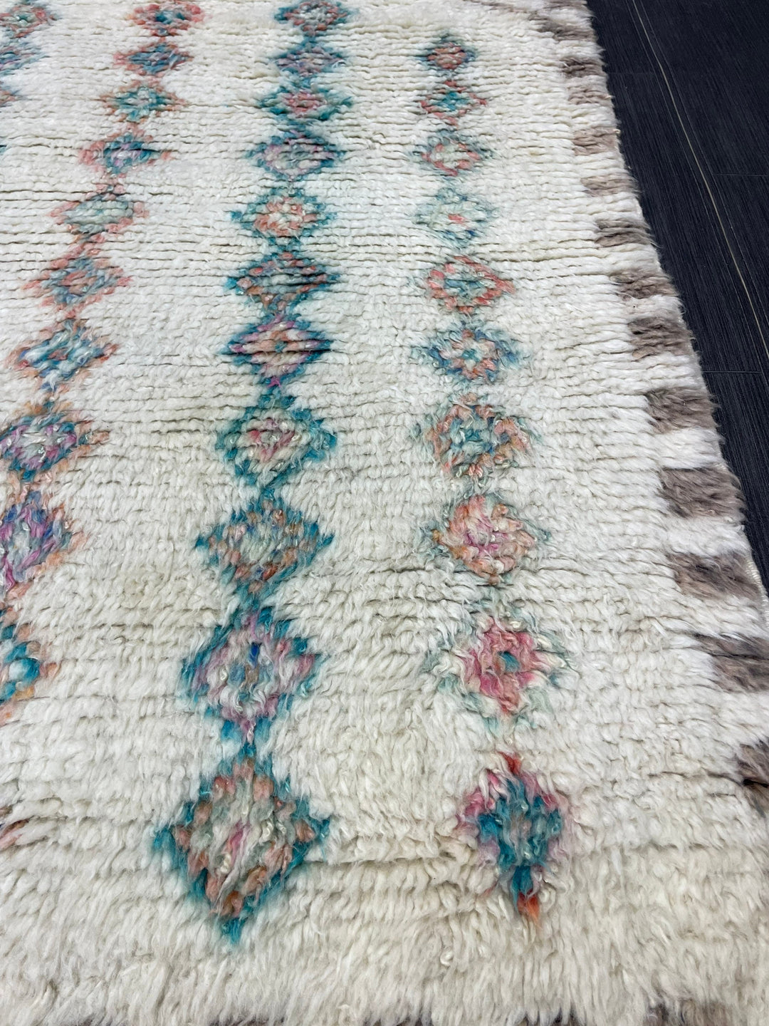 Tan Turkish Vintage Rug 3' 5" x 5' 4" Hand-Knotted view 9