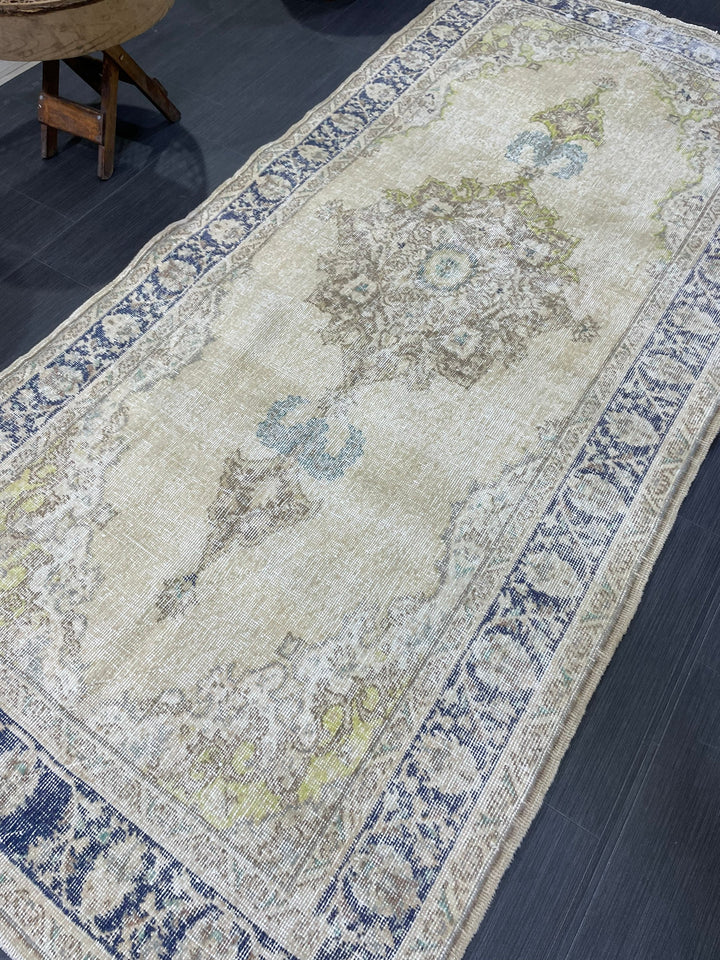 Beige Turkish Oushak Rug 3' 8" x 8' Hand-Knotted view