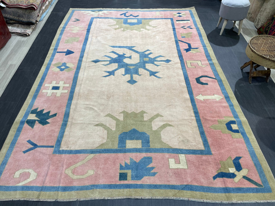 Muted Oushak Rug 6' 11" x 10' 2" - No. WR65854