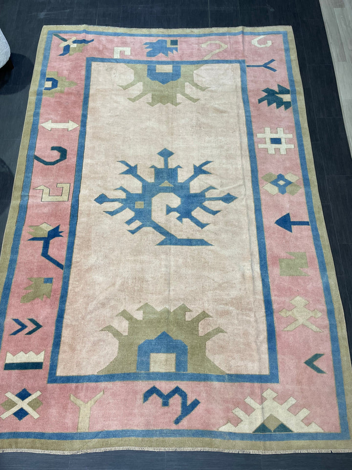 Muted Oushak Rug 6' 11" x 10' 2" - No. WR65854