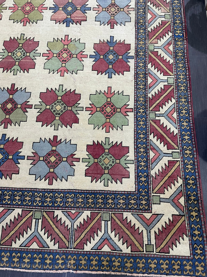 Blue Turkish Runner Rug 8' 5" x 13' 3" Hand-Knotted | No. WR51931