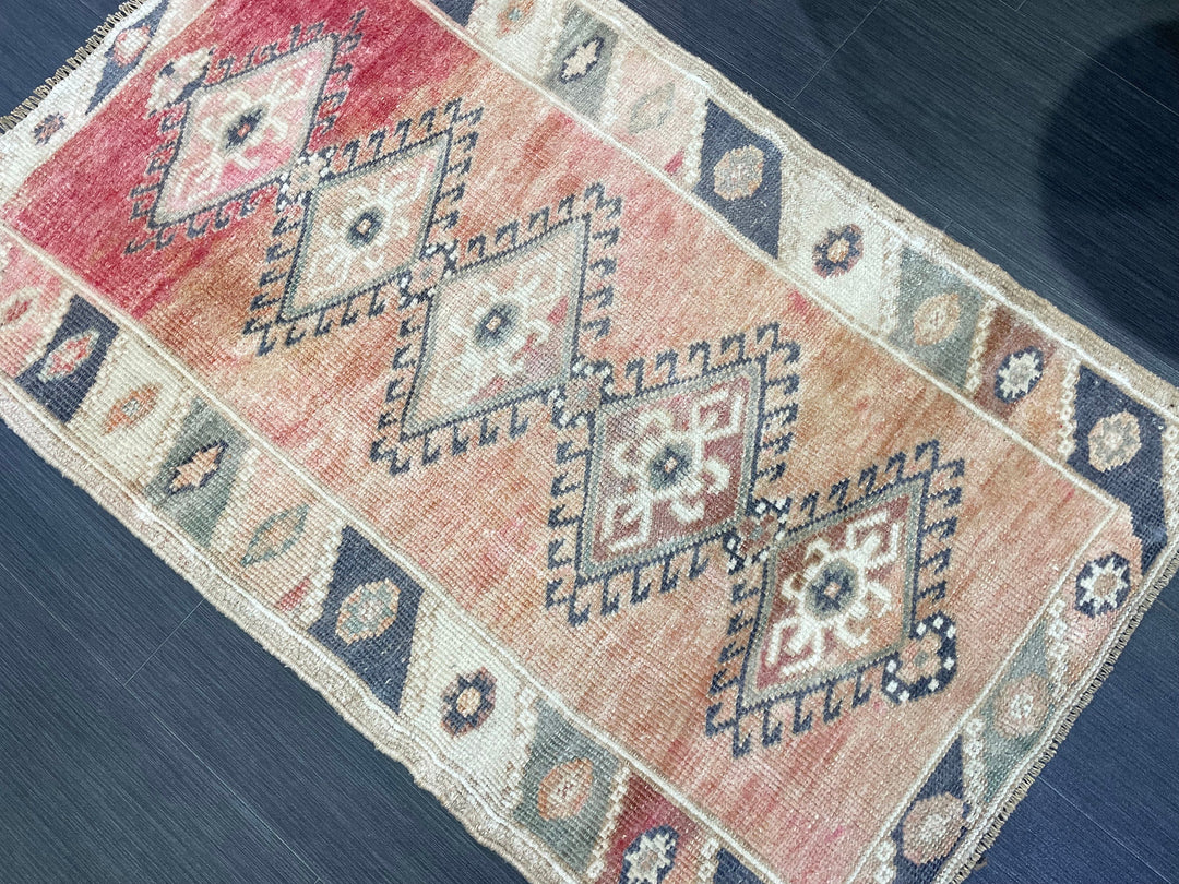 Blue Turkish Oushak Rug 2' 6" x 4' 2" Hand-Knotted | No. WR53130