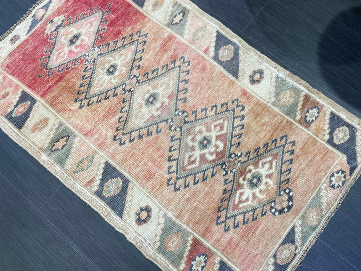 Blue Turkish Oushak Rug 2' 6" x 4' 2" Hand-Knotted | No. WR53130