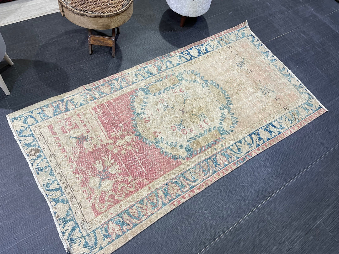 Rust Turkish Runner Rug 3' 3" x 6' 4" Hand-Knotted view